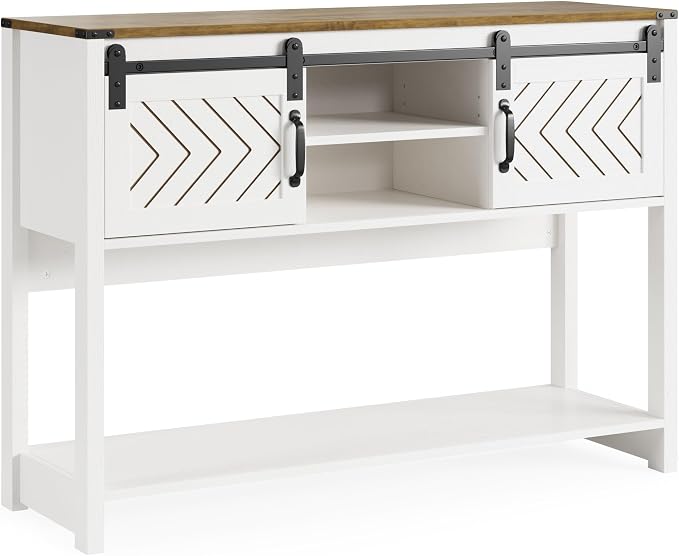 White and Rustic Oak
