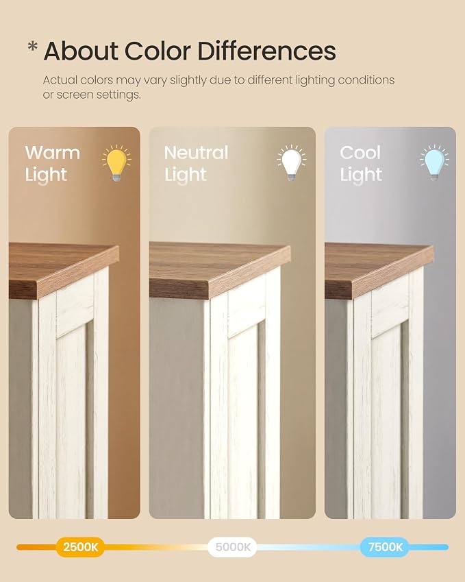 White + Rustic Brown