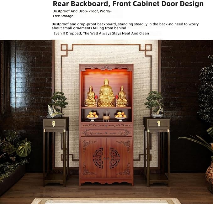 Wood Color, Double Drawer, Transparent Door