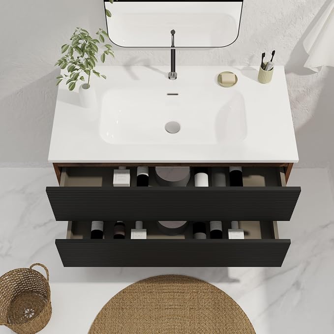Walnut+black / Single Hole