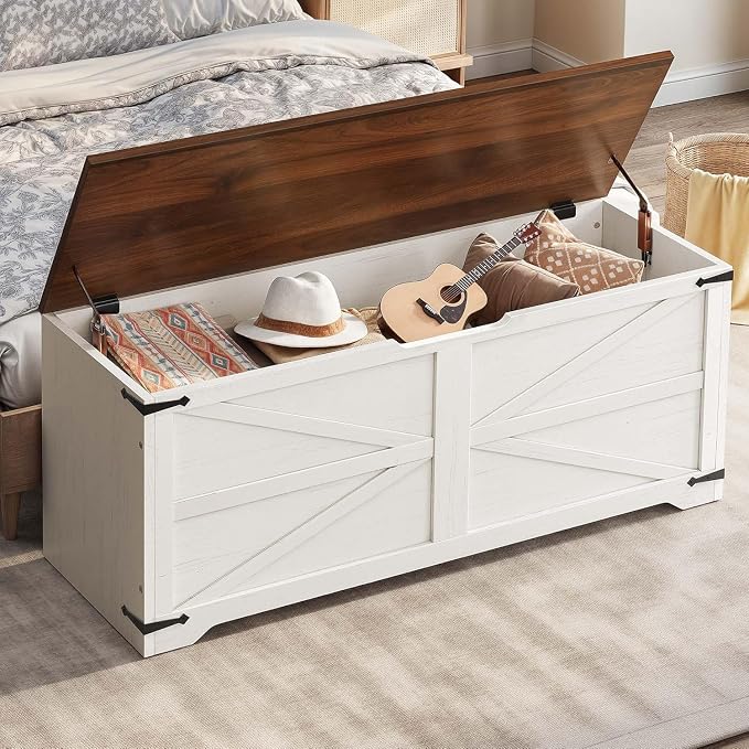 White and Walnut