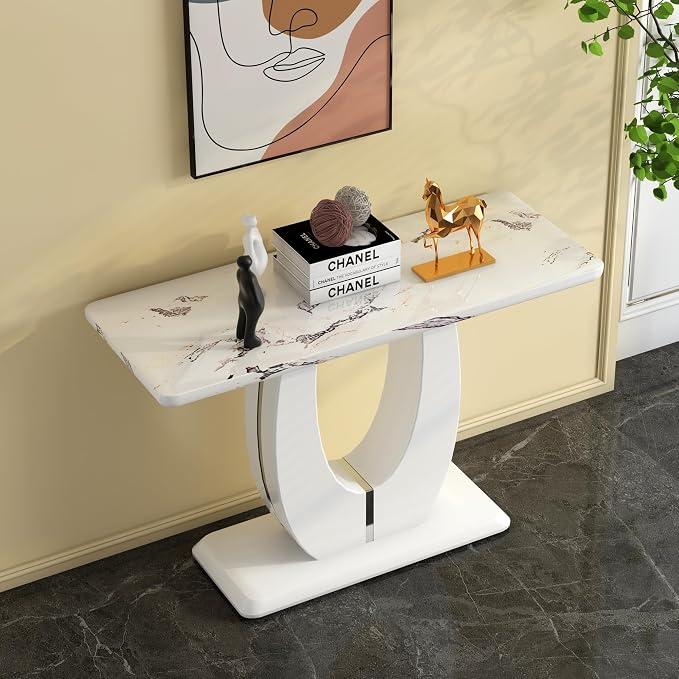 White Marble-console Table 1
