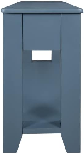 Blue + Solid Wood