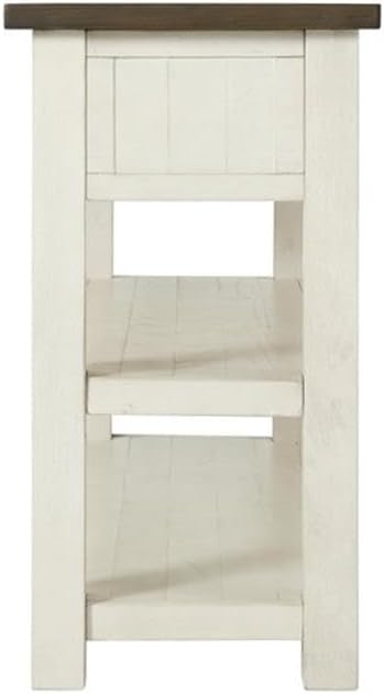 Cream White With Brown Top