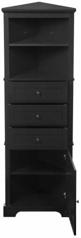 Black 3 Drawers