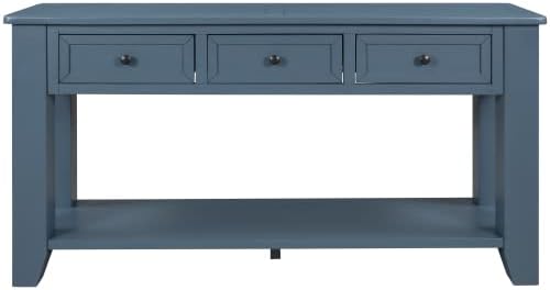 Blue + Solid Wood