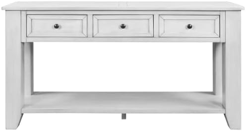 Retro White + Solid Wood