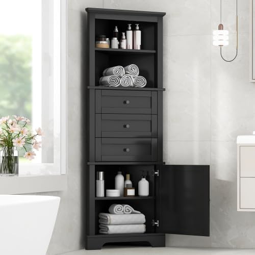 Black 3 Drawers