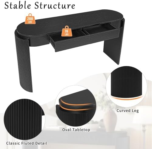 Black 2 Drawers