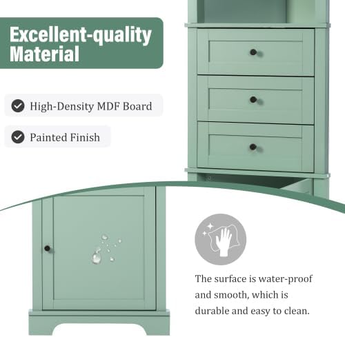 Green 3 Drawers