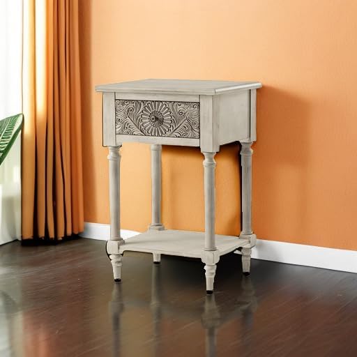 Wood Color-carved-1 Drawer