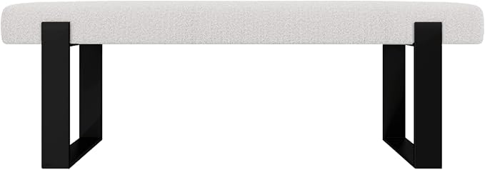 Boucle Ivory - Matte Black