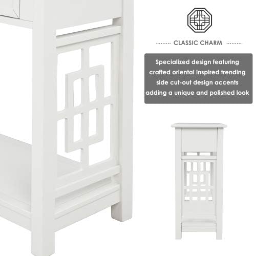 White + Solid Wood