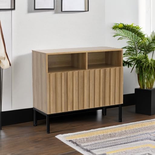 Oak Fluted Cabinet