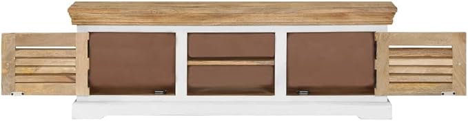 Brown and White