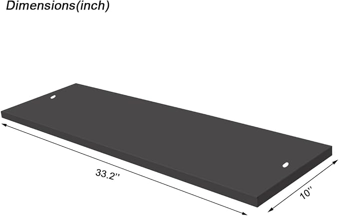 2 Shelves-black