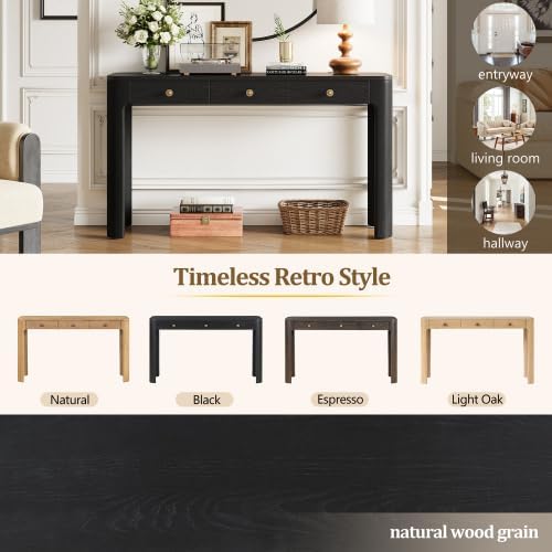 Black 3 Drawers