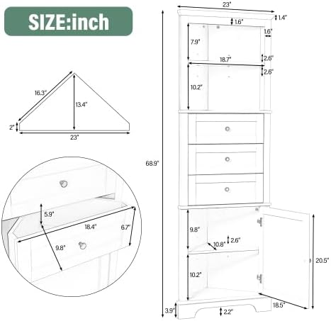 Black 3 Drawers