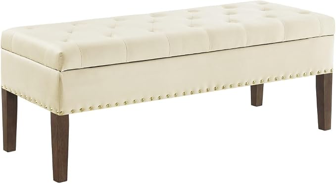 Cream Storage Bench