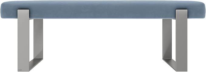 Micro Suede Ocean Blue - Brushed Nickel