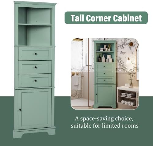 Green 3 Drawers