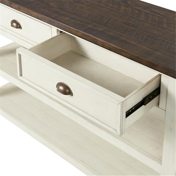 Cream White With Brown Top