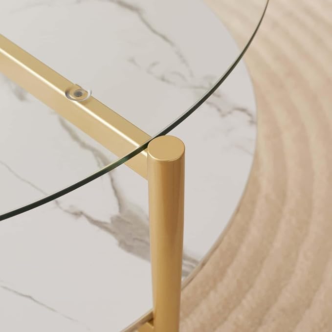 Clear & White Marble