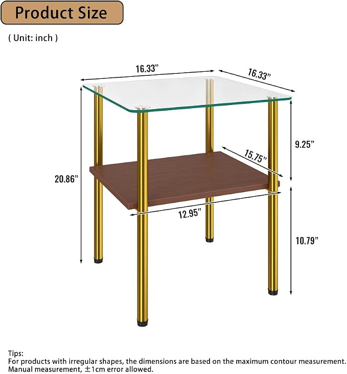 Gold+clear + Tempered Glass