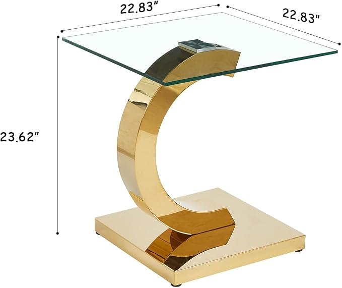 Gold End Table