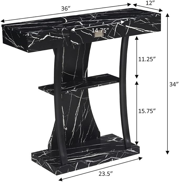 Black Faux Marble
