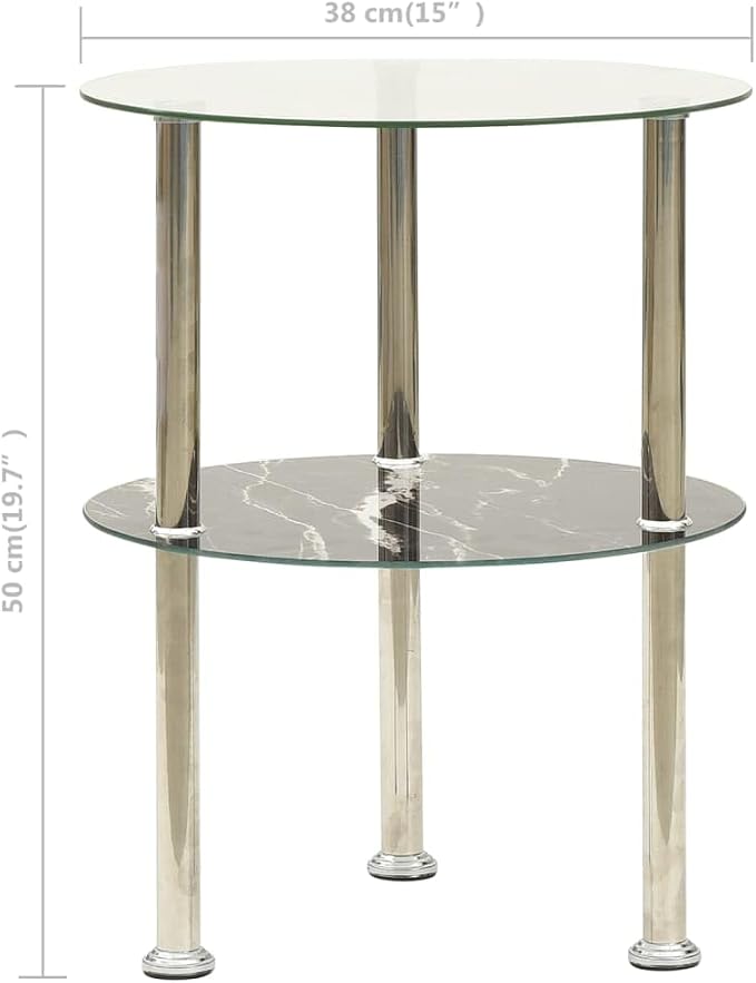 Transparent and Black Marble