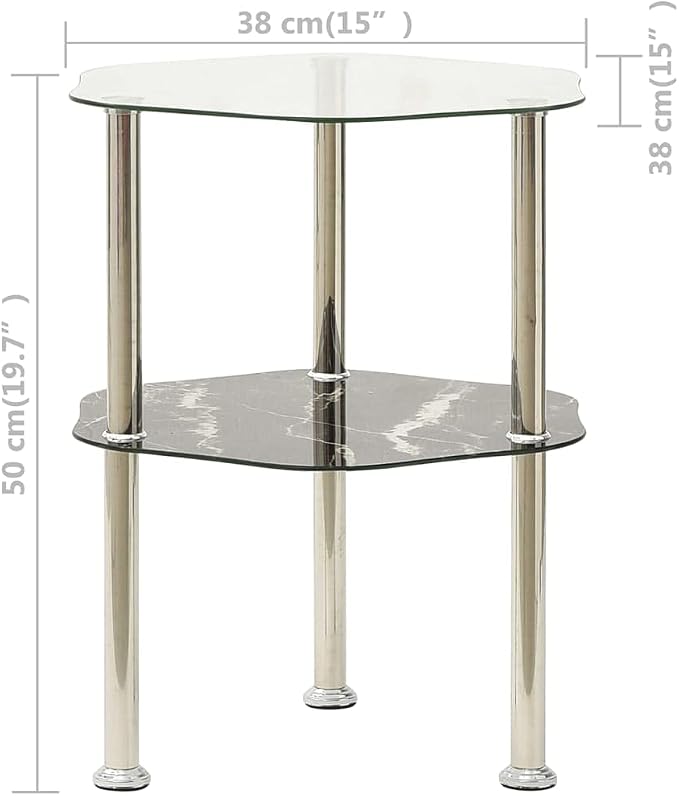 Transparent and Black Marble