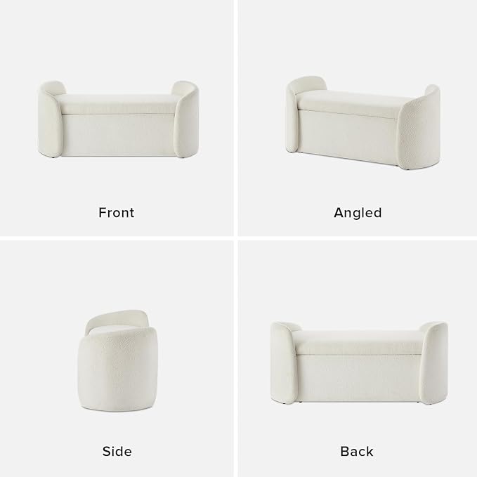 White Boucle, Curved