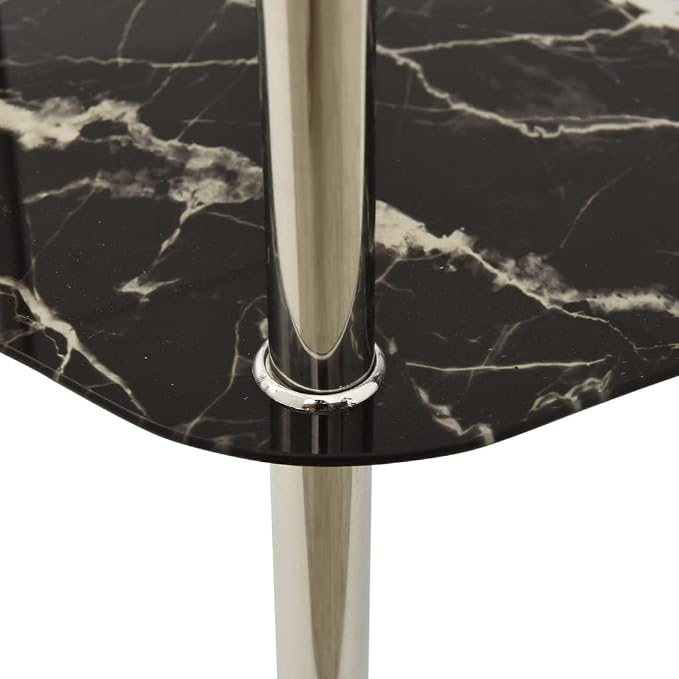 Transparent and Black Marble