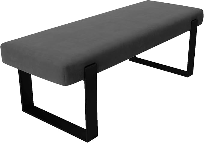 Micro Suede Charcoal Grey - Matte Black
