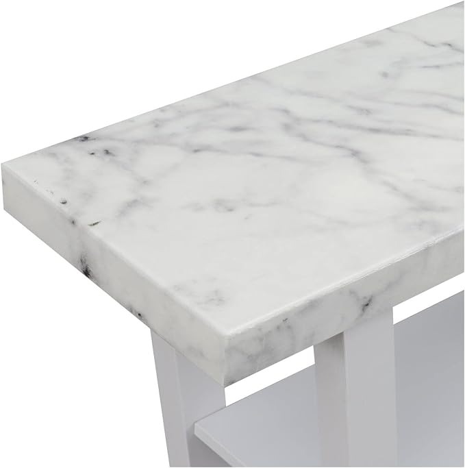 Faux White Marble and White