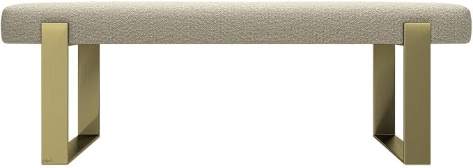 Boucle Beige - Burnished Brass