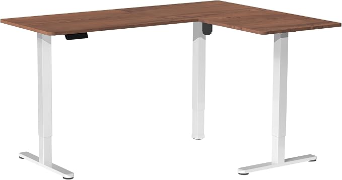 Dark Walnut Top / White Frame
