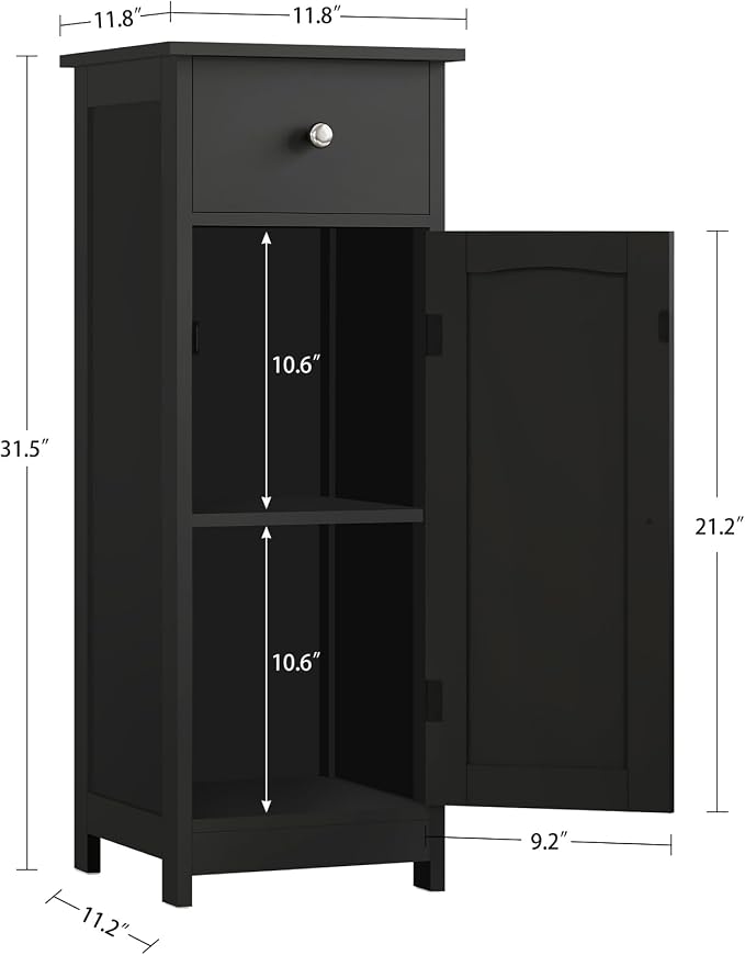 Black, 1 Drawers