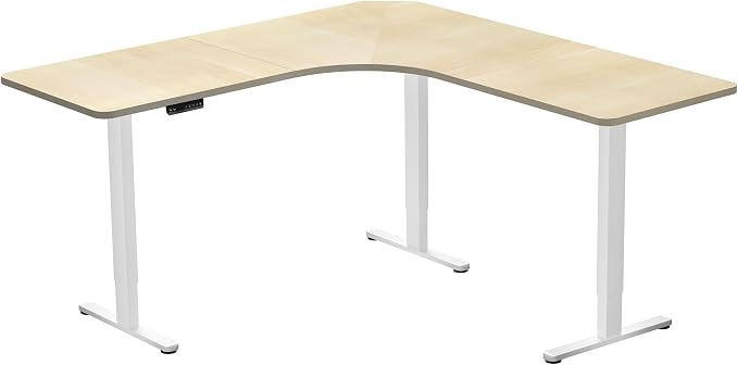 Light Wood Top / White Frame