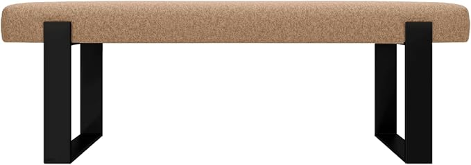 Faux Merino Wool Camel - Matte Black