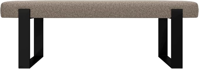 Faux Merino Wool Brown - Matte Black
