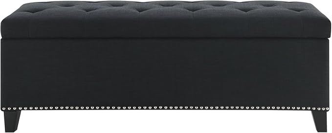 Linen Fabric - Black 47.5''w