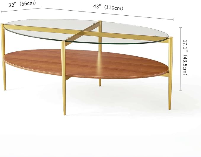 Clear & Walnut