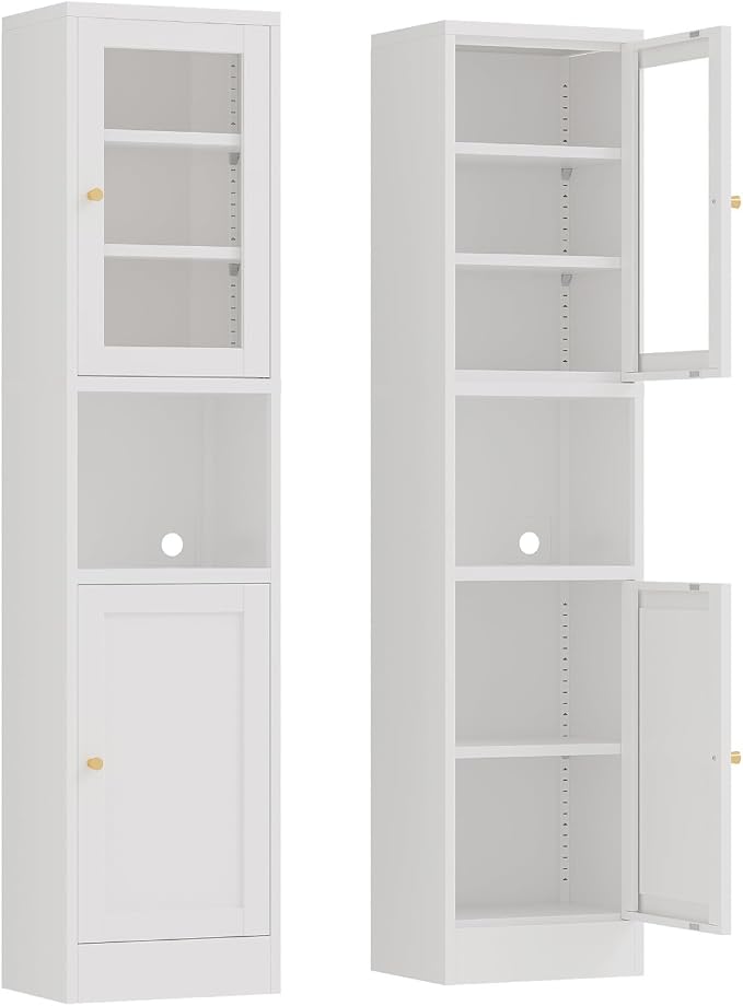 White-glass Door
