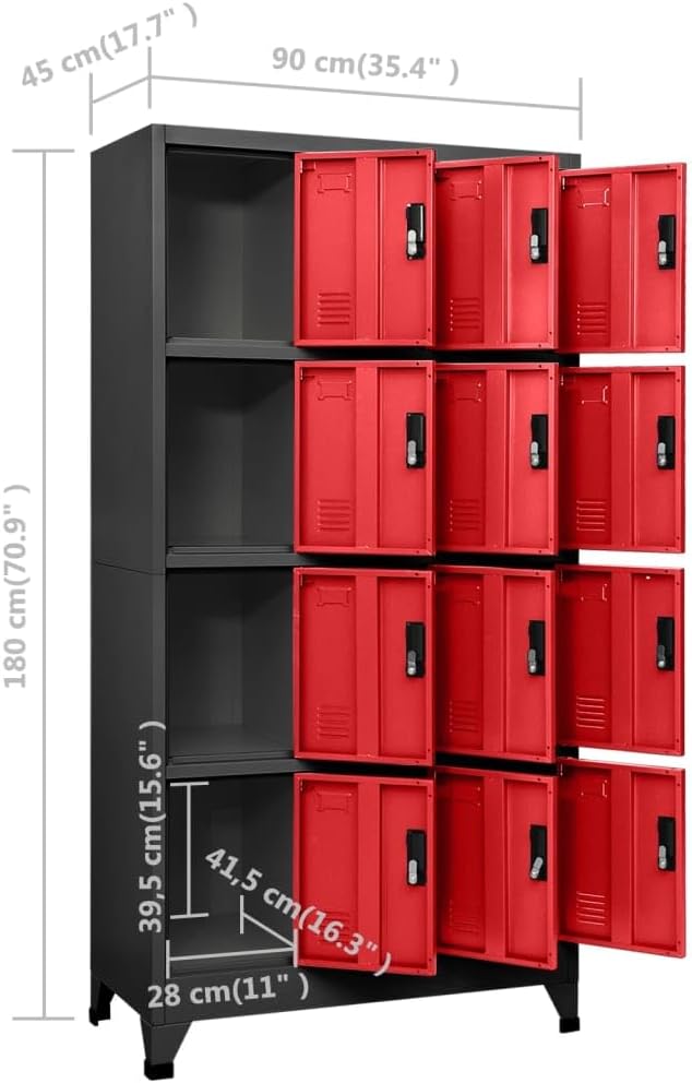 Anthracite and Red