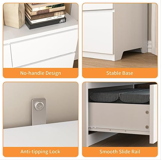White-9 Drawers