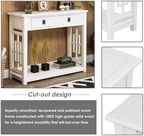 White + Solid Wood