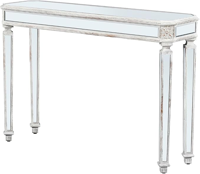 Silver Mirrored With Silver Legs