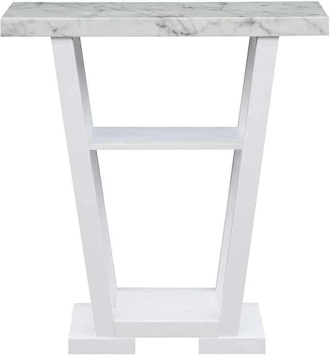 Faux White Marble and White